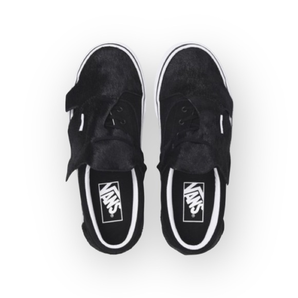 HTF: new Vans ™ ®✌︎︎ Origami Calf Hair Skate Shoe Sneaker ✌︎︎ Black Suede ✌︎︎ 10 - Picture 2 of 16